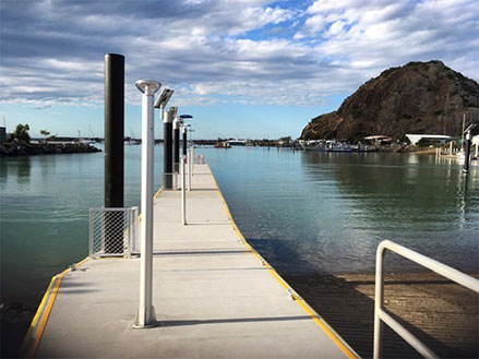 Solar Floating Walk Way Lighting Dept of Transport QLD